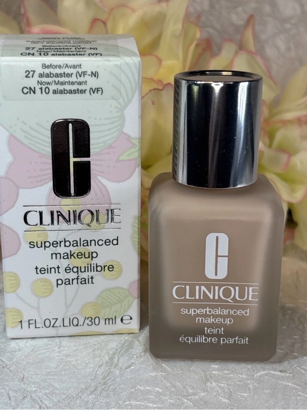 Clinique Superbalanced Makeup Foundation 27 Alabaster (VF) CN 10 1oz NIB